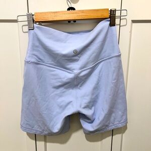 Lululemon Align High Rise Short in Pastel Blue